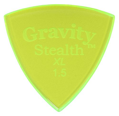 GRAVITY GUITAR PICKS Stealth -XL- GSSX15P 1.5mm Fluorescent Green sbN