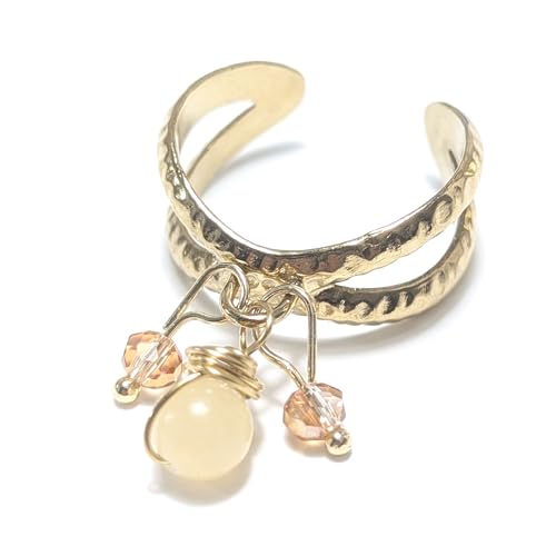 Bague Anse Jade Jaune pour illuminer vos tenues bohèmes et chics