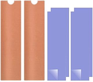 YLCOTC M.2 Heatsink Copper, Pack of 2 M2 NVMe Laptop Copper Heatsinks with Silicone Thermal Pads for PCIE SATA M.2 2280 SSD Portable Enclosure Desktop PC Laptop