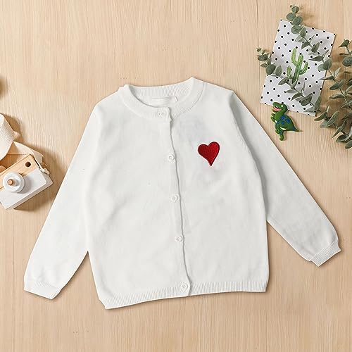 Toddler Boys Girls Crewneck Cardigan Sweaters Long Sleeve Kids Button Cotton School 𝗨niform Knit Tops3