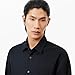 Lacoste Mens Regular Fit Premium Cotton Shirt, Black, Small