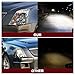 JSBOYAT Projector Headlight Assembly Replacement Compatible with 2008-2014 Cadillac CTS 2-Door Coupe/Sedan/Wagon Driver and Passenger Side Signal and Side Mark Light Included, Not for HID/Xenon Model
