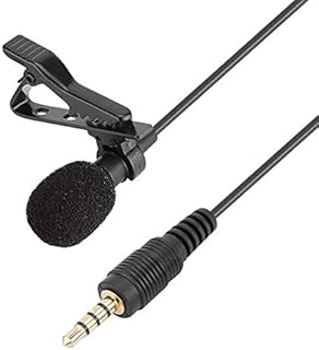 Przypinany mikrofon, 3,5 mm męski skraplacz klapowy mikrofon głośnomówiący kompatybilny z iPhone iPad Android Windows