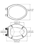 American Standard 5321A65CT.021 Champion powolne zamykanie podłużna deska sedesowa, kość