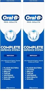 Oral-B Pro Health Complete Defence System Deep Clean Toothpaste 200g (Pack of 2)