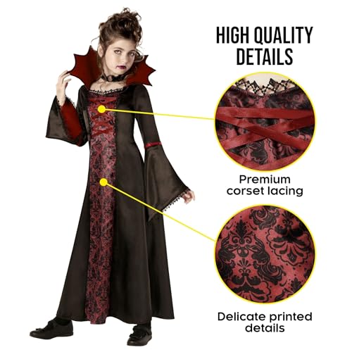 Disfraz de vampiro para niñas Halloween miniatura 6