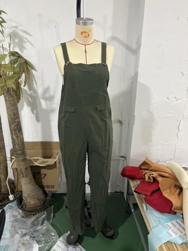 Overol holgado para mujer con pantalones casuales sueltos cargo 4
