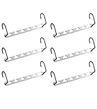 Größe: 26 cm lang mit 2 Haken, liegend oder perpendikular oder Cascading hängen, nicht nur für Kleiderschrank, als Türgarderobe oder Outdoor-Wäschegestell auch nutzbar.