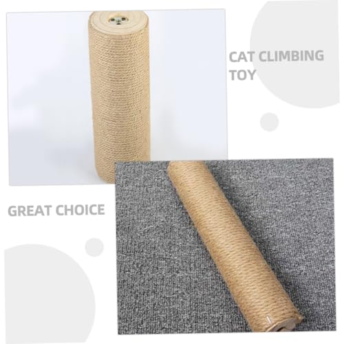 Poste rascador para gatos de madera para interior 30cm miniatura 4