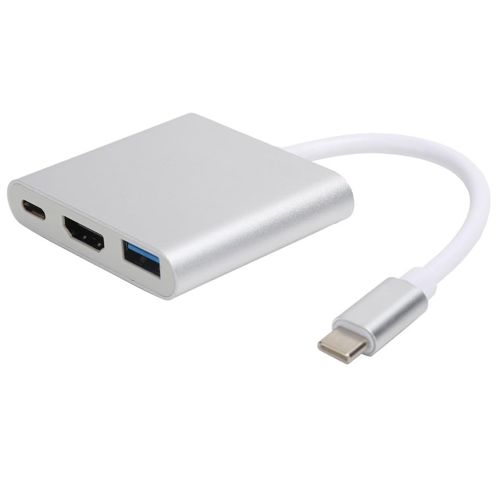 3 in 1 Type-C Hub, TypeC to HD Compatible USB PD USD3.0 & PD 100W Docking Station Plug and Play 4K Output USB-C Multiport Adapter Laptop-picture-36