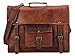 SHAKUN LEATHER JOURNAL Brown Leather Messenger Bag for Laptop Handmade Briefcase Satchel Mens Crossbody Laptop Bag (11x15 Inches)