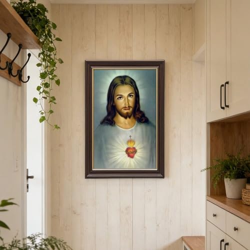 Impression sur toile Sacré-Cœur de Jésus cadre mural 61x91 cm - 6