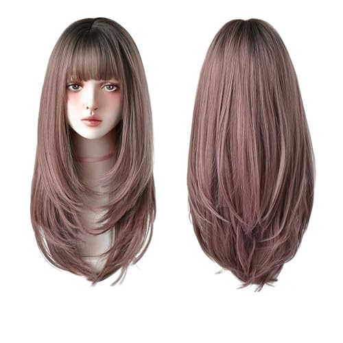 Trendy Long Airy Bangs Wig Lolita Style Wig With Bangs