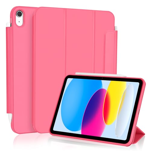 Ya en manzanajugosa.com: Koze Funda para iPad (A16) 11.ª Gen 11 Pulgadas 2025/ iPad 10.ª Gen 10,9" 2022 con Cierre Magnético, Carcasa Soporte ​​Trifold​​ con Portalápiz, TPU Trasera Antigolpes Suave iPad 10 11,Rojo Sandía
