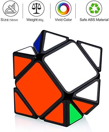 Maomaoyu Skewb Speed Magic Cube Smooth Magic Cube 3D Puzzle Twist Brain Teasers Toy Stocking Filler