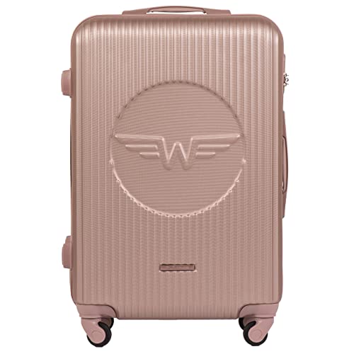 Valise de cabine rigide Wings avec poignée télescopique et 4 roulettes