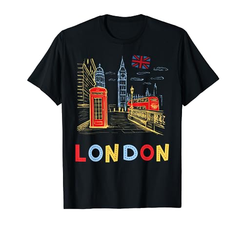 Idée souvenir de Londres pour enfants et souvenirs britanniques anglais T-Shirt