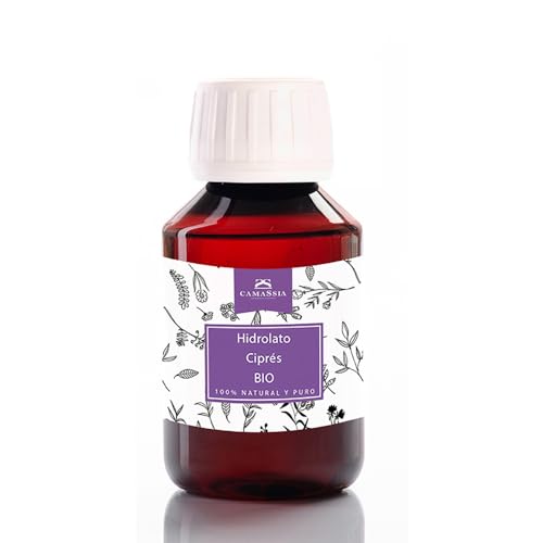 Camassia Hidrolato de ciprés BIO | Hidrolatos y Aguas florales para cosmética | 100% natural y puro - sin conservantes - de agricultura ecológica | 250ml