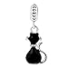 Charmed Craft Cute Black Cat Charms Animal Crystal Dangle Charms Beads for Bracelets
