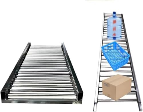 Conveyor Slide Lightweight Conveyor, Non-Powered Roller Conveyor Slides, Galvanised Steel Rollers, Warehouse Barrels Cartons Drinks Unloading Pulleys
