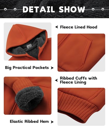 Image of SWISSWELL Unisex Boys Girls Fleece Hoodie Sherpa Lined Jacket Zip Up Hooded Sweatshirt Winter Outerwear for Kids