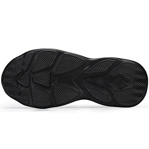 Wowstick Lightweight Work Safety Steel Toe Boots, Breathable Construction Sports Tennis Footwear, 0237 Black 43 #TOP4