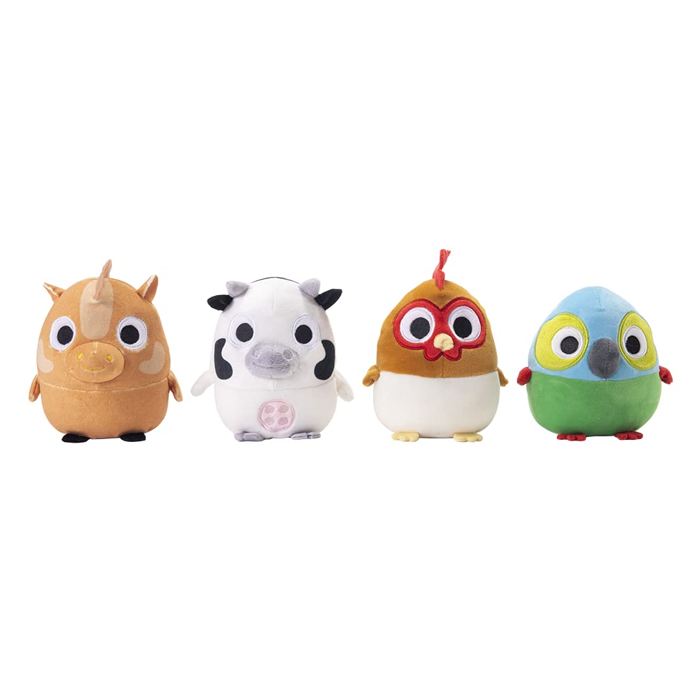 BANDAI La Granja De Zenón – Peluche Musical De La Vaca Lola, Suave De 15 Cm Con La Canción De La Serie, Ideal Para Todas Las Edades