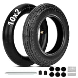 EOPOAYI 10x2/54-152 Scooter Tire Compatible with GOTRAX G4 Tour XP GMAX Ultra G3 Plus Electric Scooter, 10x2.0 10 Inch Tire & Inner Tube Replacement for GOTRAX XR Elite Max E-Scooter Parts