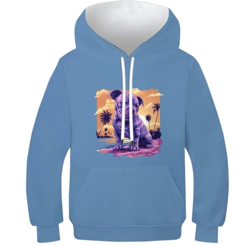 Sweat-shirt démon Hannya à capuche pour enfants avec motif imprimé 3D et poches