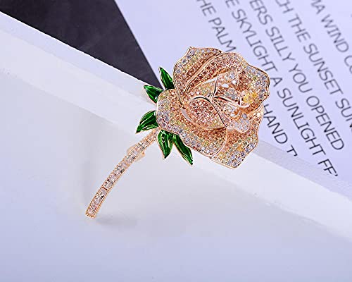 Broche en Zircon AAA sous forme de fleur comme cadeau d'anniversaire idéal