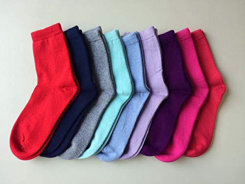 Image of Pure Cashmere Women Men Unisex Ankle Short Causal Thick Socks, Smooth Toes and Heel Sewed by Handwork