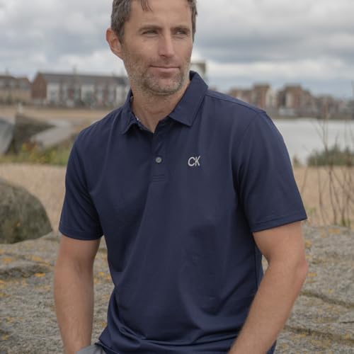 Polo de Golf de Marque Calvin Klein Central Eco Homme