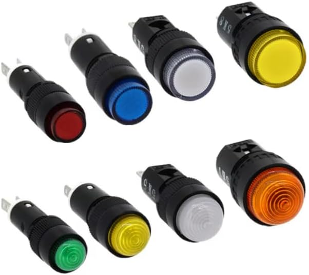 AP1M122-Y, Industrial Panel Mount Indicators/Switch Indicators 10mm Pilot Light Yellow