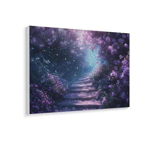 数字油絵 ラッセン 真夏の夜の夢 デジタル油絵 数字キットによる絵画 DIY絵 手塗り 魅力的な花 美しい自然の風景 数字キット塗り絵 壁飾り ホーム オフィス装飾 数字塗り絵 手工芸 初心者 大人 子供 贈り物 40×30cm