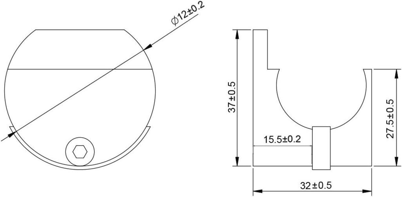 Miseno MBDH0606X96 96" Single Roller Round Rod Barn Door Hardware Kit - Stainless Steel
