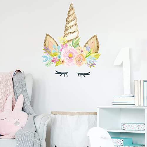 Sticker Mural Corne de Licorne | Licorne Autocollants Mural | Sticker Mural pour Enfants