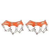 Weit verbreitet und unisex: Geeignet nicht nur für Outdoor-Eis und Schnee, sondern auch für die Stadt zur Verwendung mit Steigeisen bei Schnee, besonders geeignet für Männer und Frauen jeden Alters, einschließlich Jugendliche, Erwachsene, ältere Menschen. Reduziert das Risiko von Ausrutschen und Stürzen beim Laufen auf Eis, Schnee, Matsch, nassem Gras oder anderen schlechten Bedingungen. Ideal zum Wandern, Joggen, Klettern, Wandern und Eisfischen.