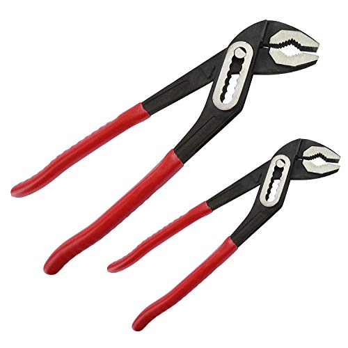 Pack of 2 Slim Jaw Box Joint Water Pump Pliers | 7 180mm and 10 250mm
