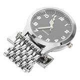 Leicht lesbares großes zifferblatt: das display ermöglicht ein schnelles und einfaches ablesen der uhrzeit, unverzichtbar für vielbeschäftigte krankenschwestern, tragbare uhr mit badge-clip, schlüsselanhänger mit clip