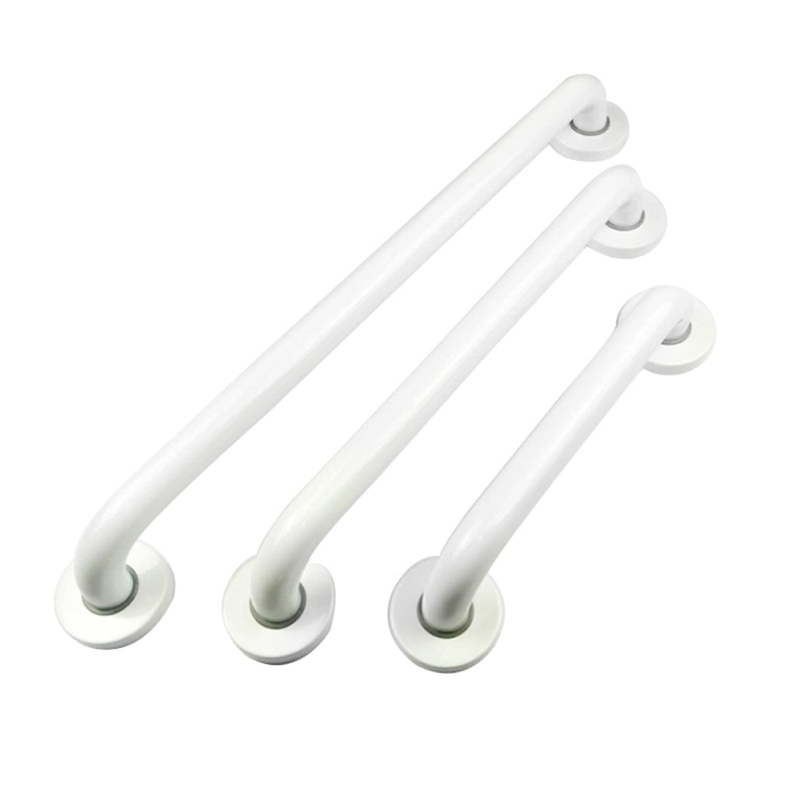 Barre d'appui de sécurité 12 pouces en acier inoxydable blanc pour salle de bain