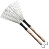 Vic FIrth - Legacy Drum Brushes - Retractable - Medium Gauge Wire - Wood Handle #1