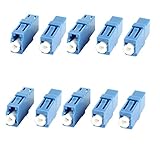10 Pcs LC to LC Female Fiber Coupler SM Single Mode Optical Coupler