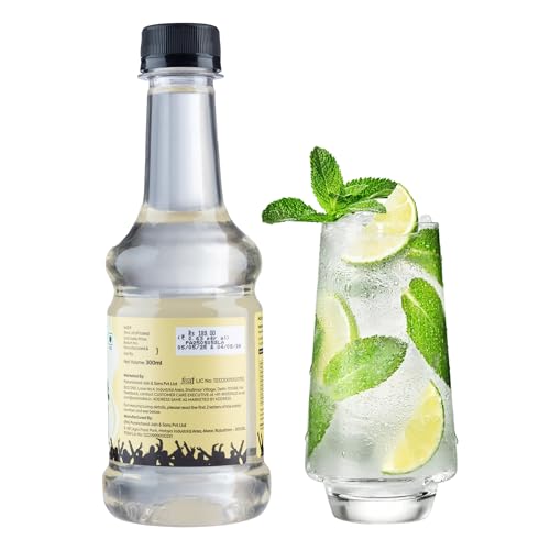 Image of Zone Mojito Flavoured Syrup | Refreshing Mint & Lime Syrup & Mixer for Cocktails, Mocktails, Mojitos, Sodas, Smoothies, Lemonades & Summer Drinks | Non Alcoholic Mix, Perfect for Cafe Restaurant | Premium Bar Syrup 300ml