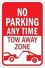8X12 Inch Tow Away Zone Parking Sign Aluminum Metal Tin Weatherproof 4 Pre Drilled Holes Easy to Mount Home Business Office Insurance Parking Area Indoor Outdoor Shops Stores Cafes Restaurants Garage