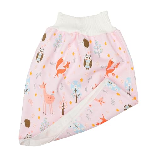 Angoily Jupe-Couche et Protection Fuites pour Bébés Imperméable en Coton Blanc Élastique et Lavable, pour L'apprentissage Propreté
