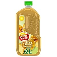 Golden Circle Pine Mango Passion Cordial With Pineapple, Mango and Passionfruit - No Artificial Colours, Flavours, or Sweeteners - 100% Recyclable Bottle Makes 10 L - 2L