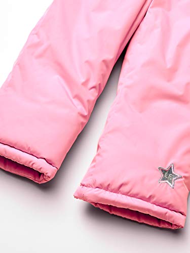 London Fog Girls' Little Snowsuit With Snowbib And Puffer Jacket(Discontinued), Unicorn Rose Gold Foil, 5/6 #TOP5