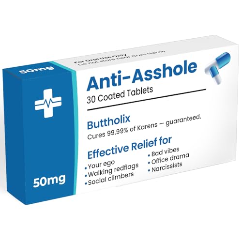 Hilarious Candy Pill Box Prank, Funny Gifts for Men, 30th 40th 50th 60th 70th Birthday Presents for Him or Her, Novelty Joke, Dad Birthday, Surprise Boyfriend (Jellybeans not included) (Anti-A)