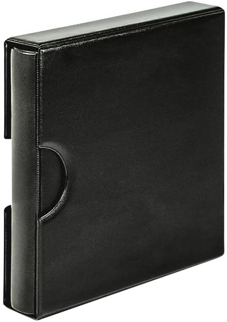 Lindner 1106EK-S Set: Karat-Münzalbum Classic mit Schutzkassette mit Griffmulden, Schwarz