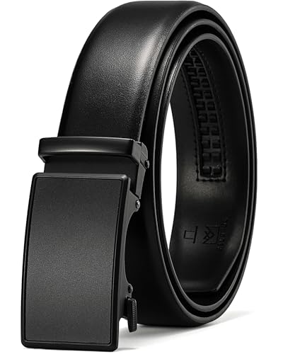 Image of MILORDE Men's Leather Ratchet Belt - 35mm - Customizable Fit